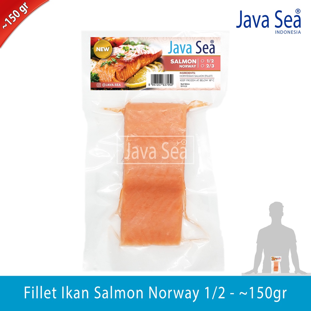 

Fillet Ikan Salmon Atlantic / Norway 1/2 pack 100-200gr Import