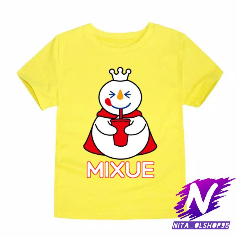 baju mixue baju anak mixue eskrim lucu