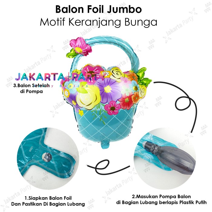 Balon Foil Karangan Bunga Tosca / Foil Bunga / Foil Karangan Bunga