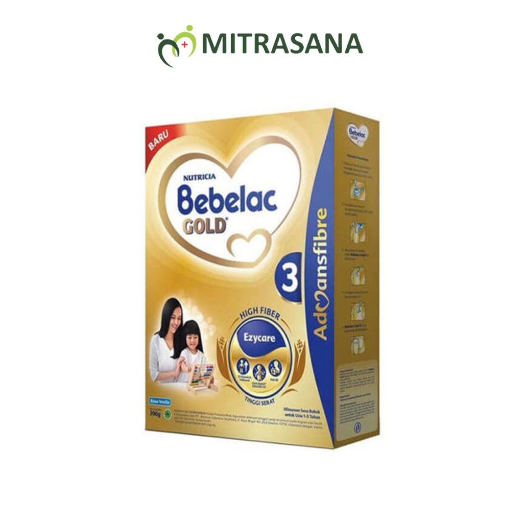 Bebelac Gold 3 Vanila Susu Bubuk Tinggi Serat 700 gr