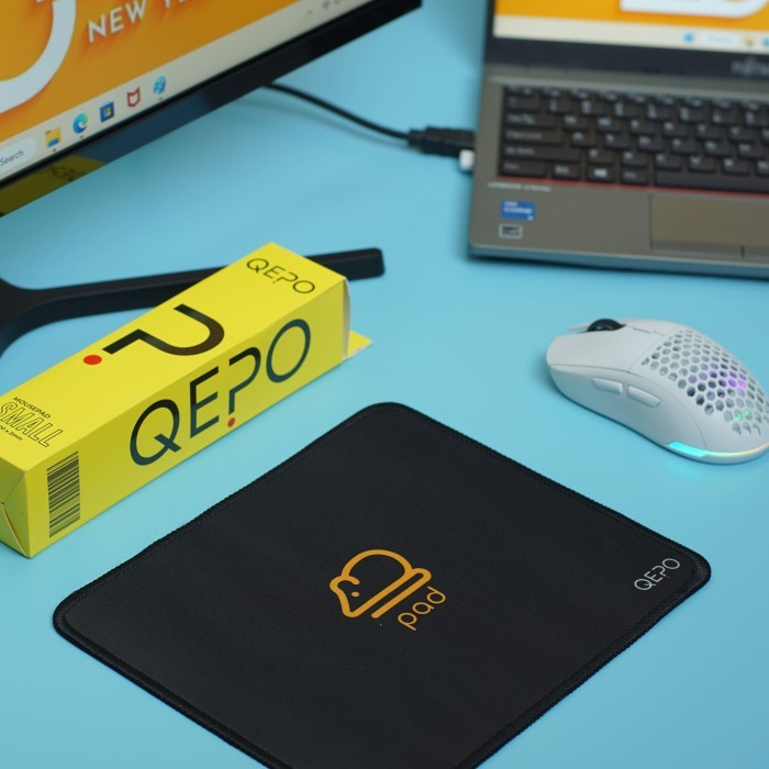 Mousepad QEPO Small S1 Motif Mice 24 x 20 cm