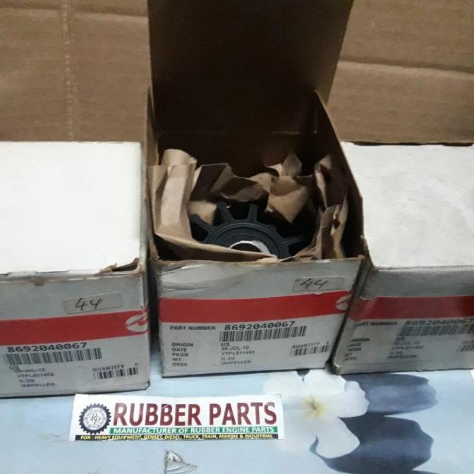 Sherwood 10615 Rubber /Karet Impeller Replaces Sherwood 10615K