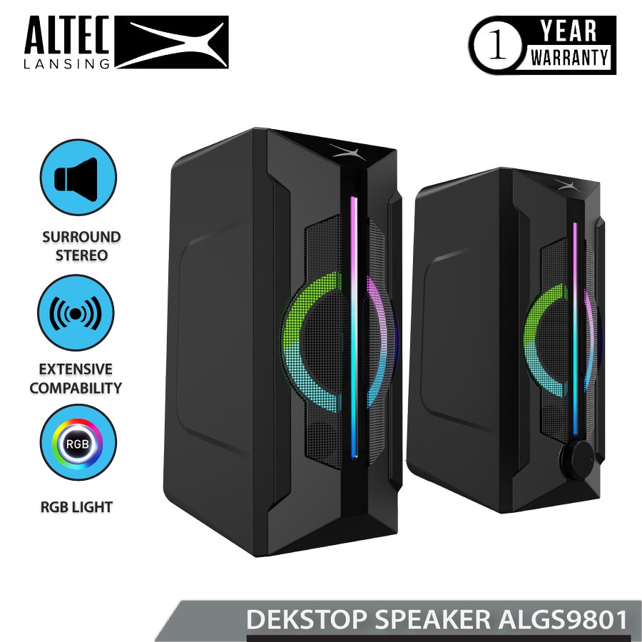 Speaker Altec Lansing ALGS9801 2.0 Surround Sound RGB Metal Iron Mesh