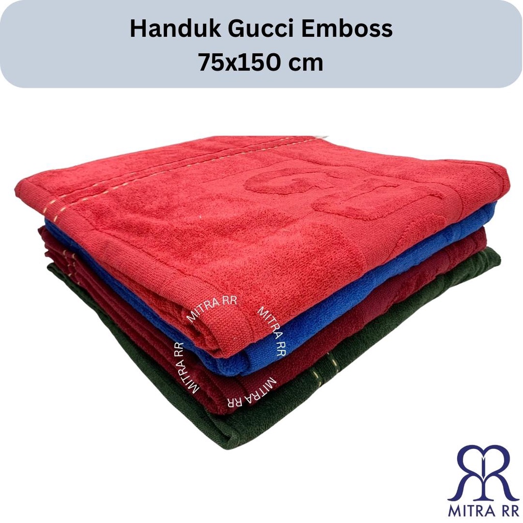 Handuk Guci Wangi Embos | Handuk Mandi Dewasa 75 x 150cm