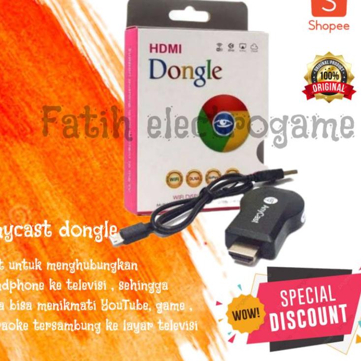 Murah Irit ANYCAST DONGLE MIRACAST ( ALAT UNTUK MENYAMBUNGKAN HP KE TV LED ) PENYAMBUNG PENGHUBUNG H