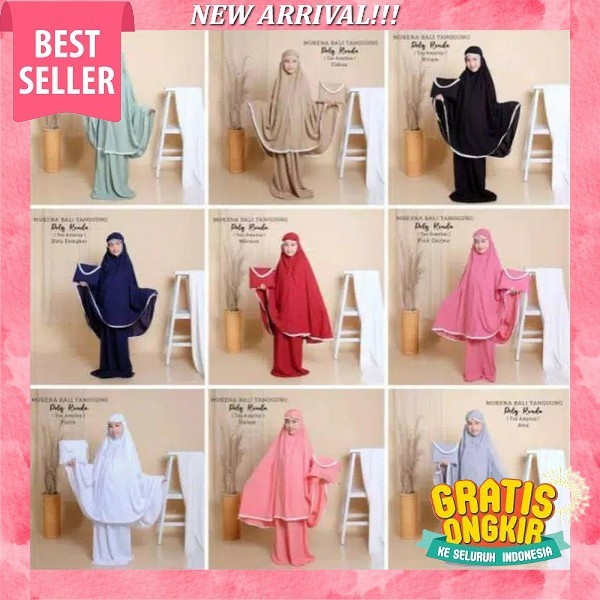Uy44 Mukena Anak Usia 2 3 4 5 6 7 8 9 10 11 12 Tahun Set Sajadah / Mukenah Anak Tanggung Terbaru Bay