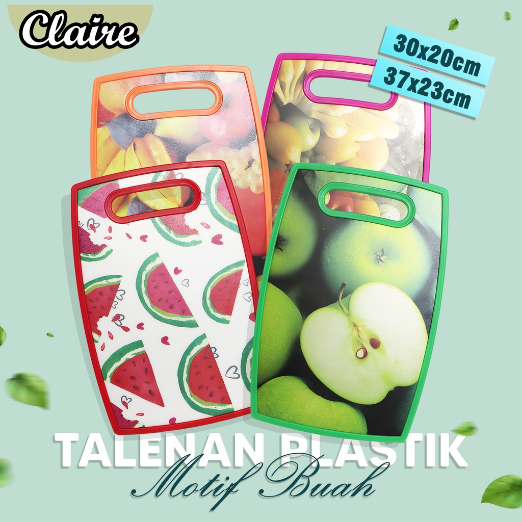 TALENAN PLASTIK MOTIF BUAH / CUTTING BOARD TEBAL MOTIF BUAH