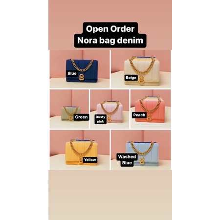 Nora bag Denim Buttonscarves