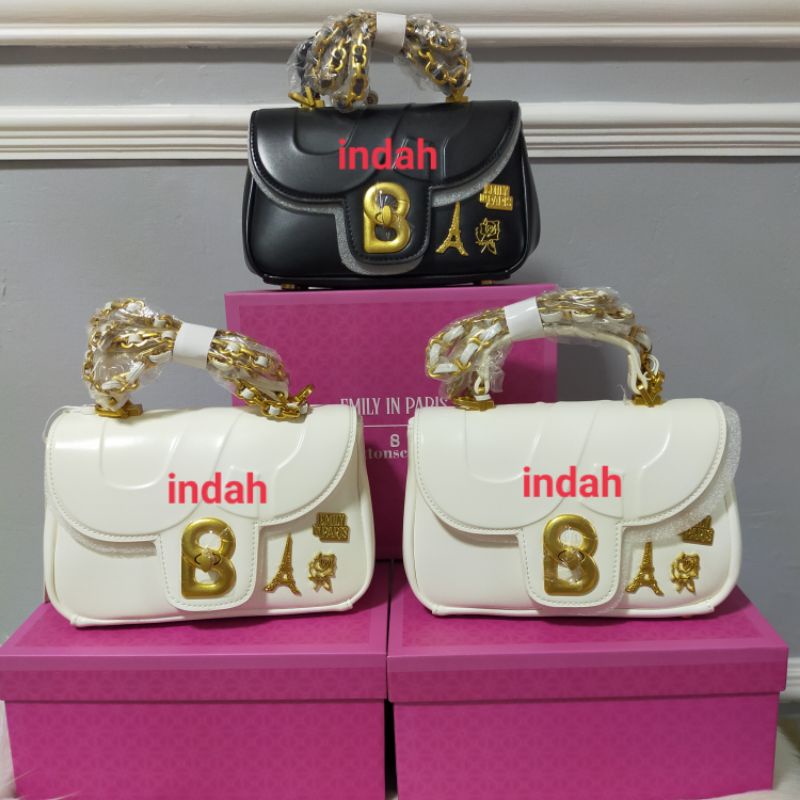 Alma bag Small Emily in Paris buttonscarves