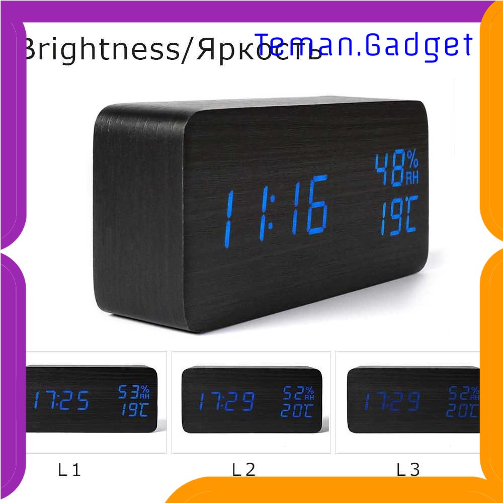 TG-PJM LikyYou Jam Meja Digital LED Clock Temperature Humidity Control - CYP-105