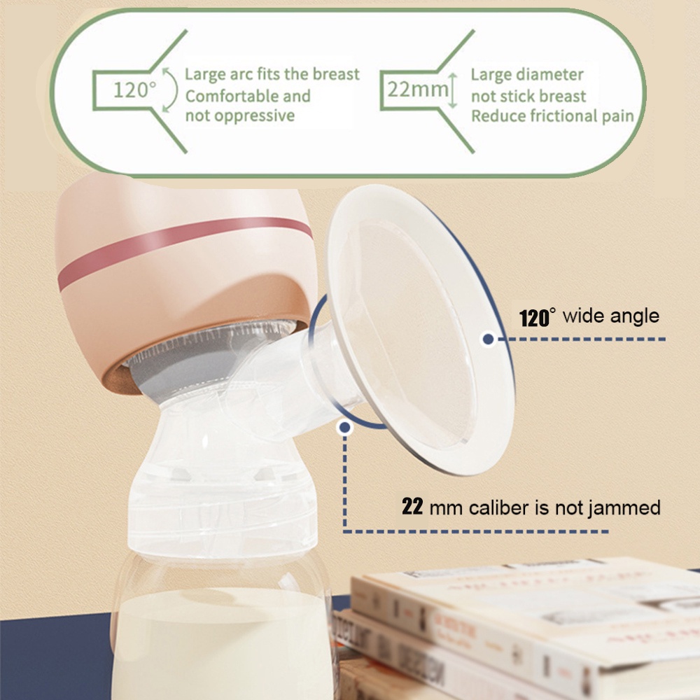 Breast Pump Portabel Pompa ASI Elektrik Original Bisu Breast Pump Electric Tukang Pijat Pompa ASI Otomatis 2 Botol Susu 180ML