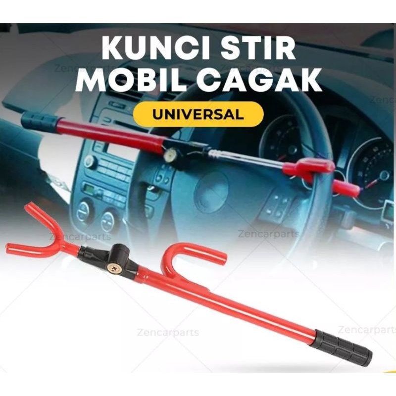 Kunci Stir Mobil Universal Pengaman Saat Parkir