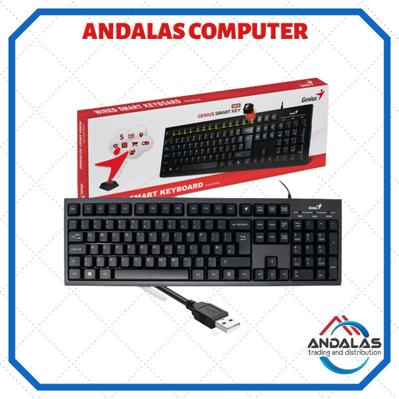 KEYBOARD GENIUS KB-100 KB M230 WIRED USB KOMPUTER