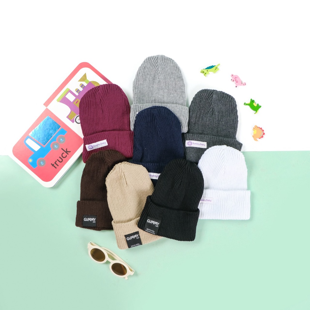 Fairy Baby Kids Beanie Knit Hat | Kupluk Rajut Basic Bayi Dan Anak 1-3 Tahun