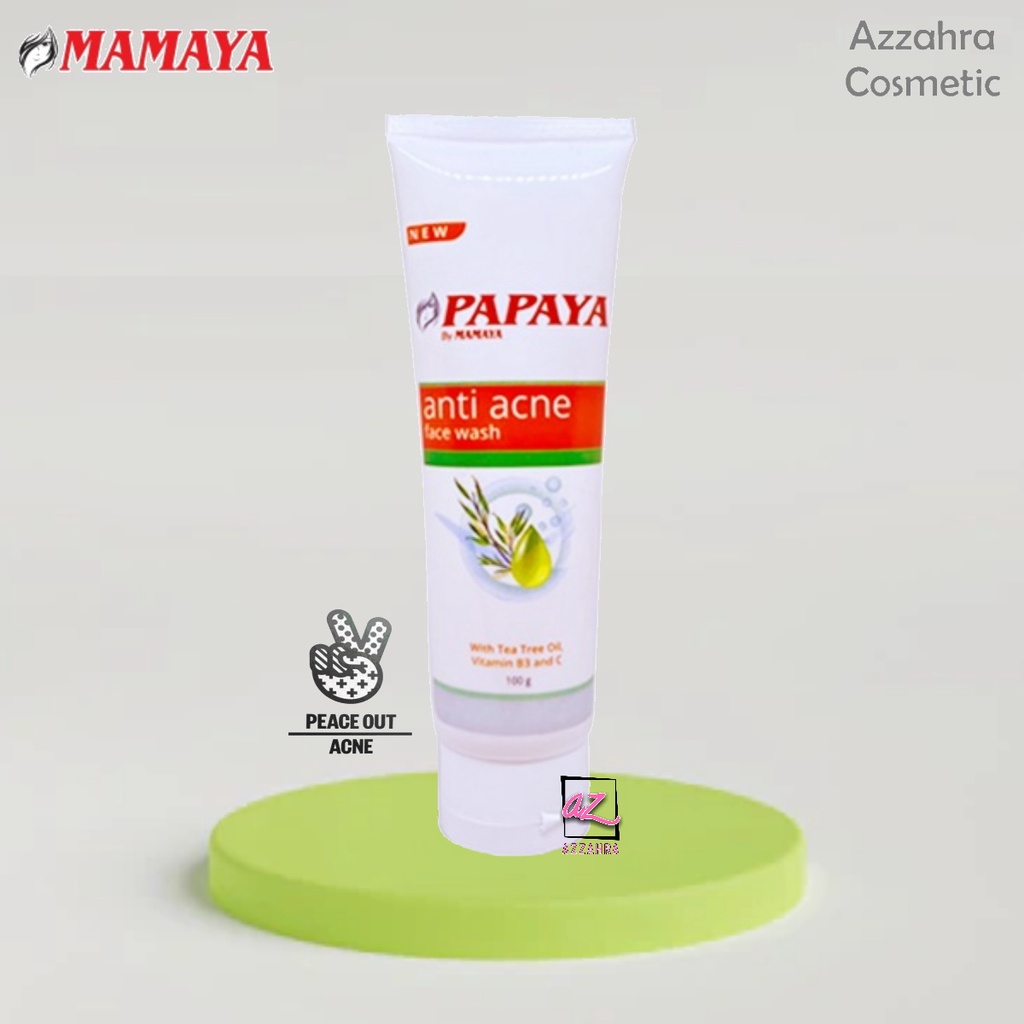 Mamaya Papaya Anti Acne Face Wash - 100gr