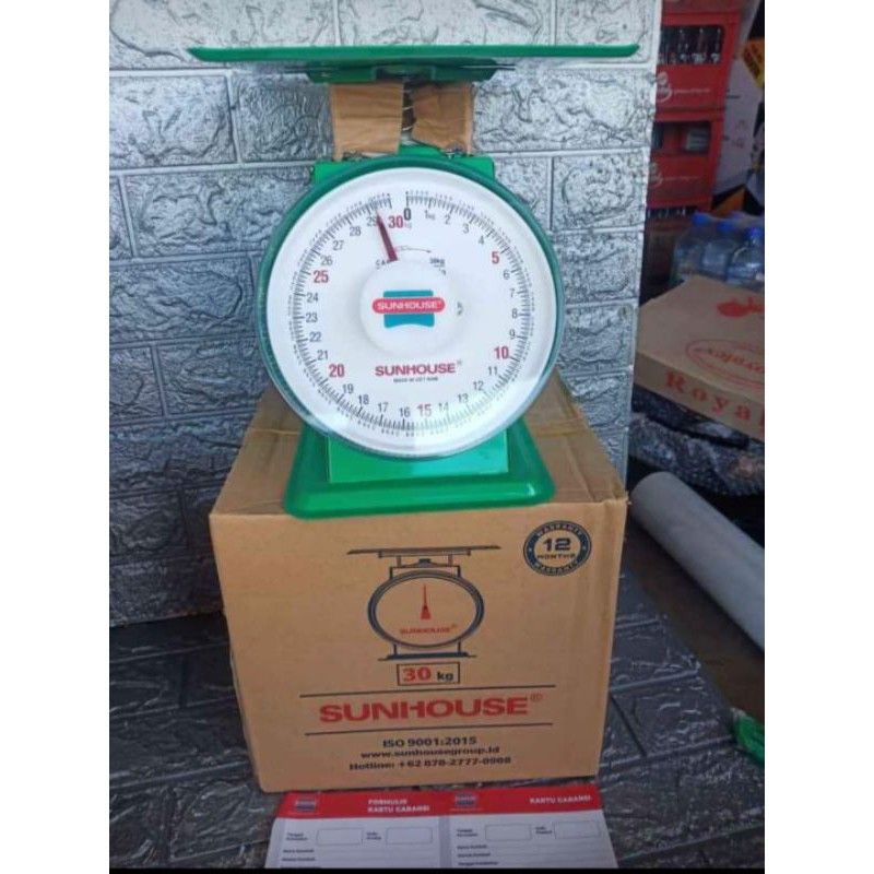 Timbangan Vietnam 30 kg Hijau Besi Sunhouse Dial Spring Scale SH-330 Bukan Nhon Hoa