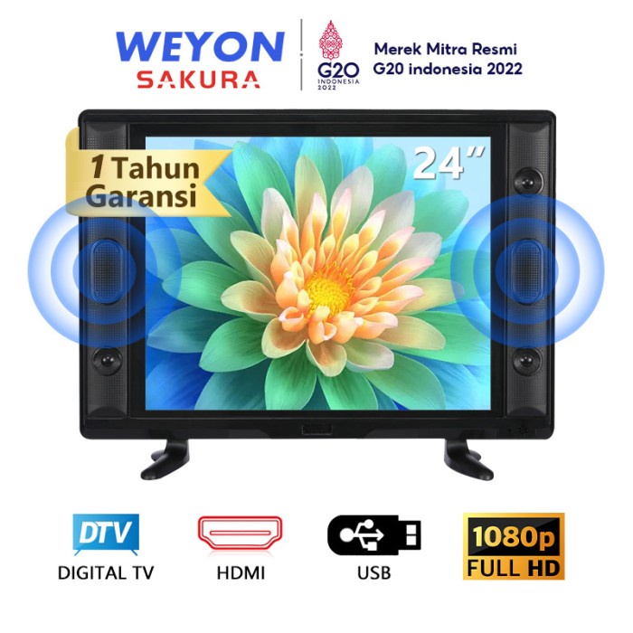 Tgs Hadiah Tahun Baru Weyon Sakura Tv Led 24 Inch Tv Hd Ready Tele