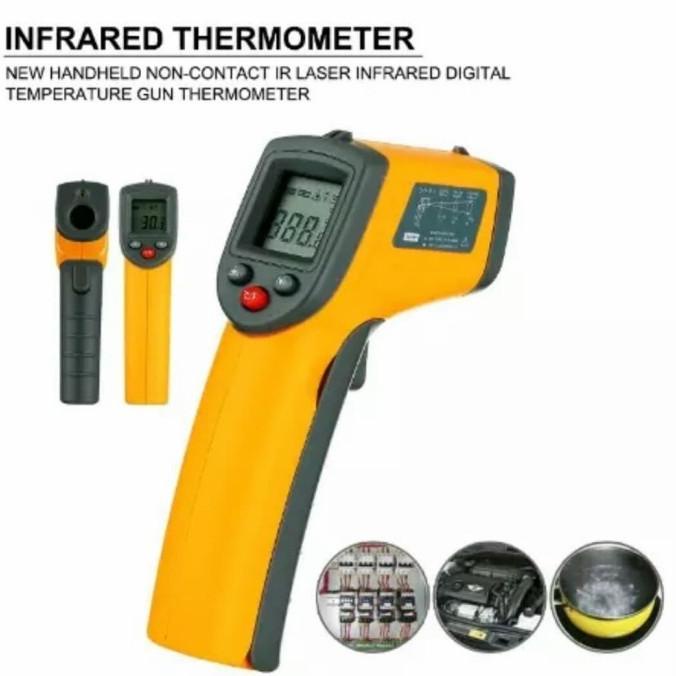 Thermometer infrared digital alat pengukur suhu ruangan