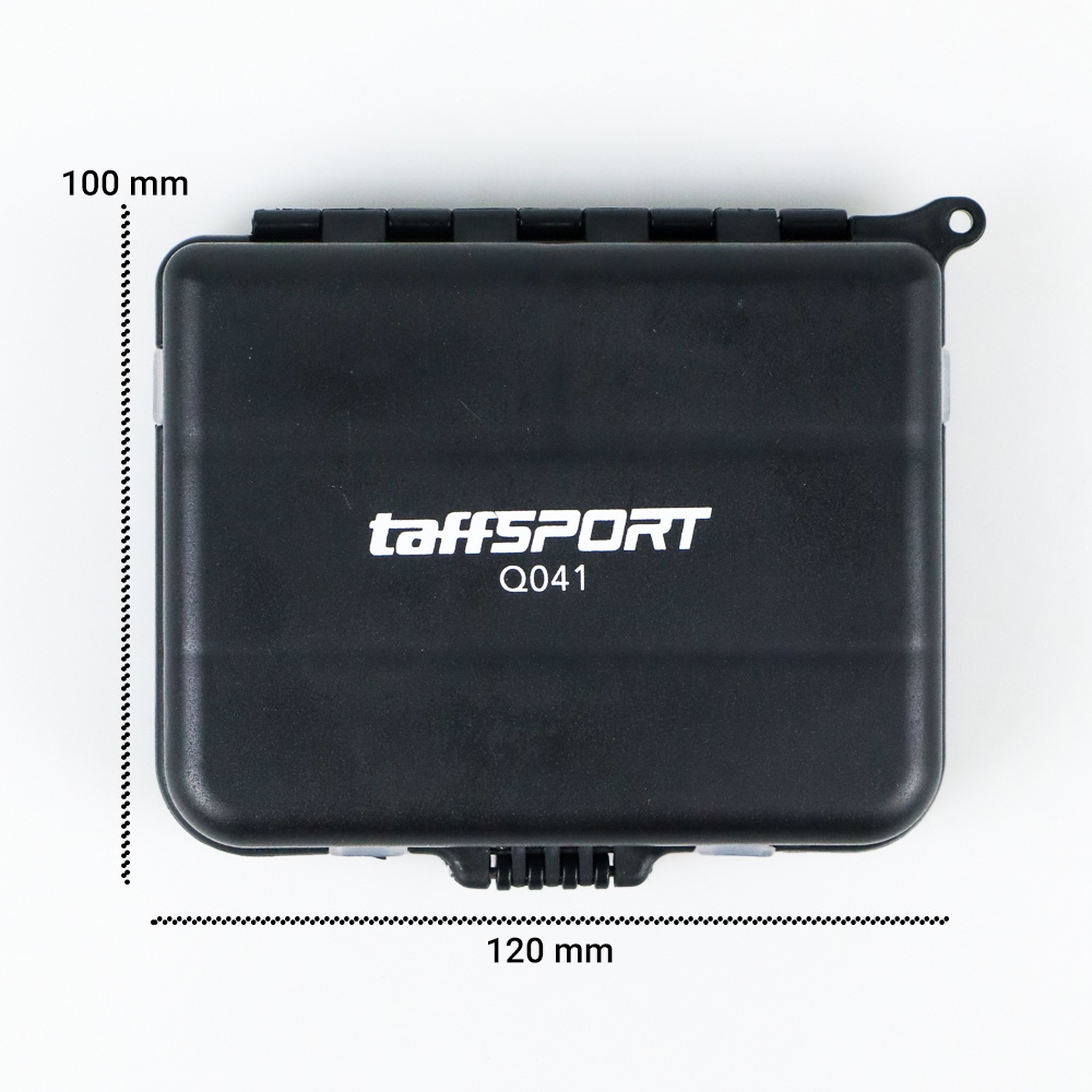 TaffSPORT Box Kotak Perkakas Kail Pancing Waterproof Case - Q041 - Black