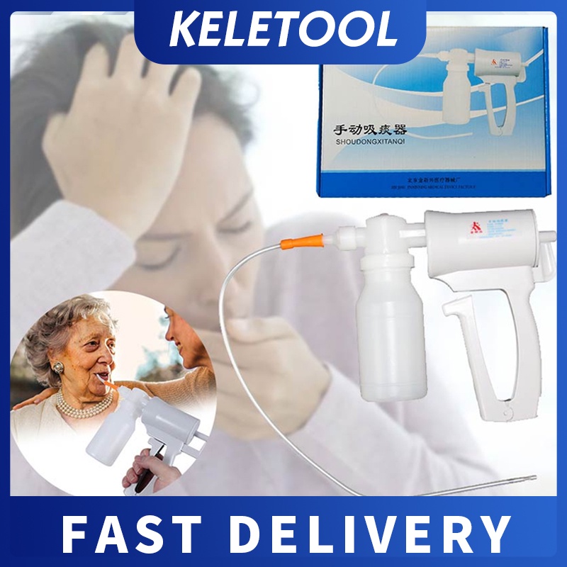 Suction Pump Manual Hand Aspirator Sputum Manual Portabel Perangkat Kateter Genggam Rumah Tangga Pom