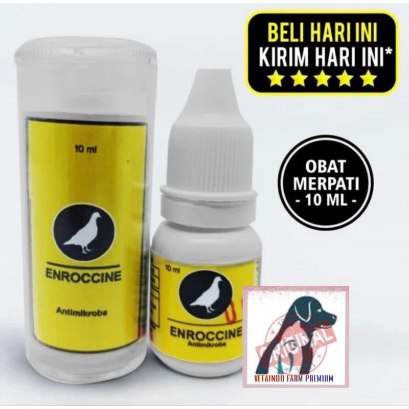 ENROCCINE VITAREST OBAT BURUNG MERPATI BERAK HIJAU KAPUR NGOROK SNOT