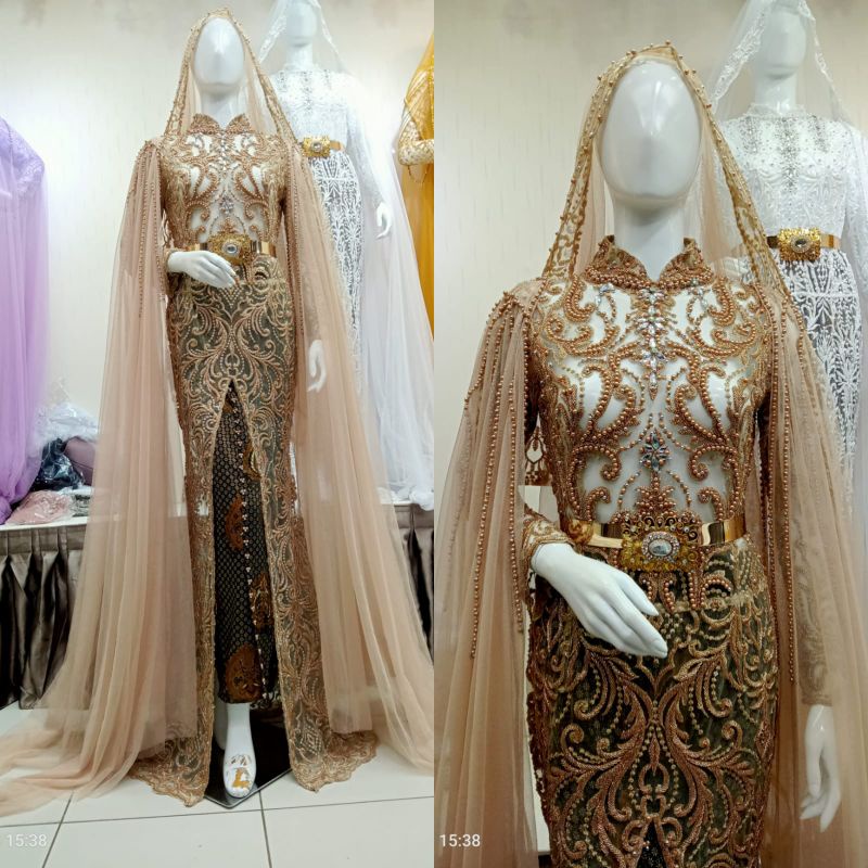 KEBAYA/PENDIDIKAN MODEL BELAH Full PAYET DEPAN Belakang)