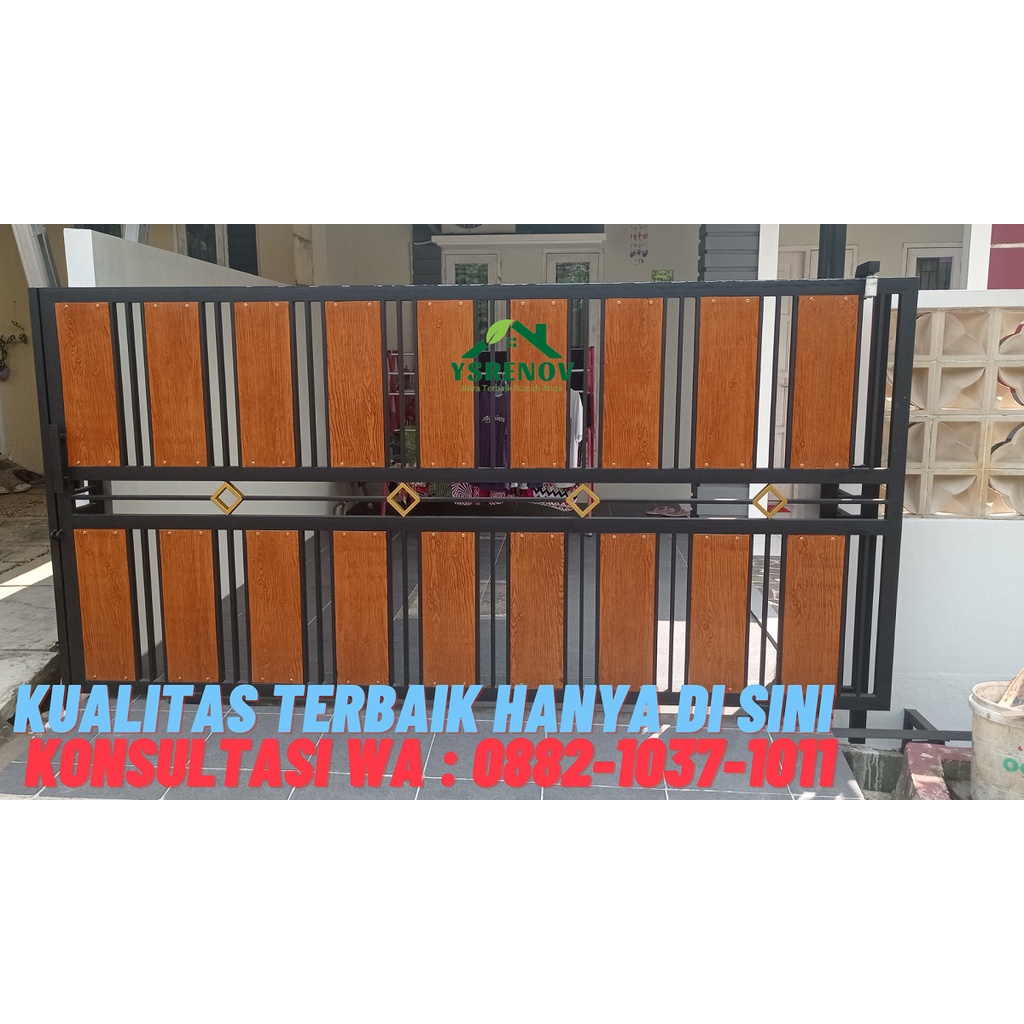 Jual pagar rumah, pagar GRC, pagar minimalis, pagar modern | Shopee