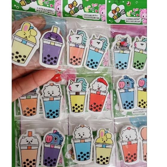 

Buruan Stok 40PCS PENGHAPUS BOBA LEMBAR