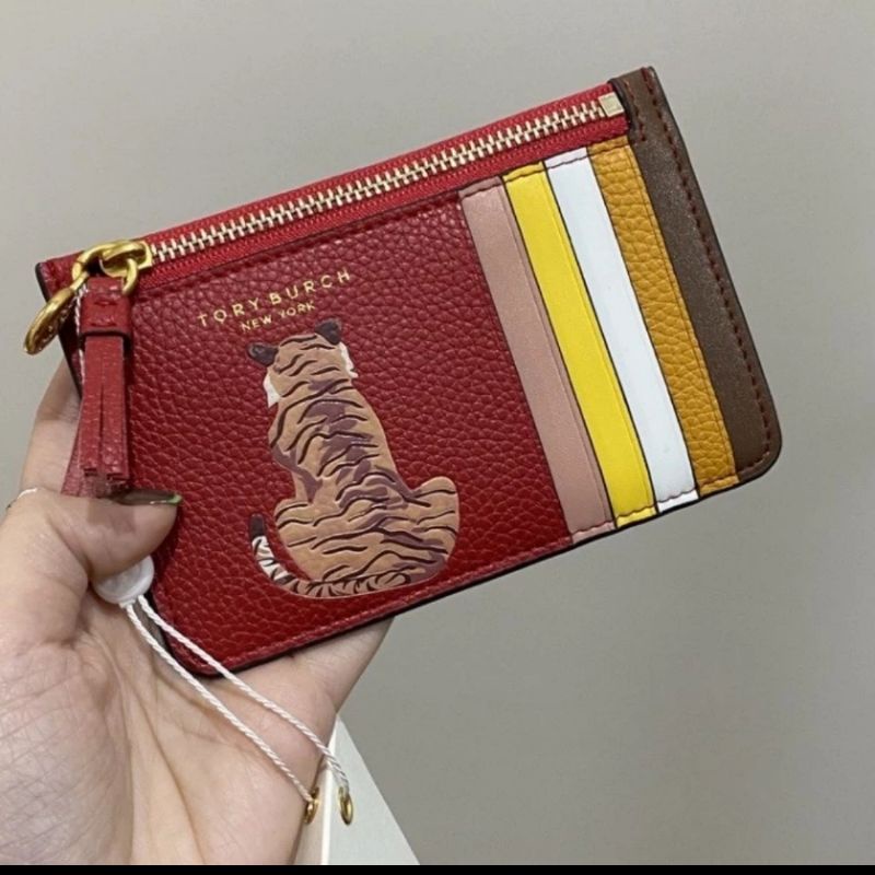 TB Card Holder Wallet Tiger Top Zip