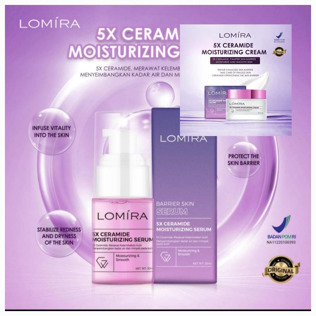 LOMIRA 5X CERAMIDE MOISTURIZING SERUM &amp; CREAM