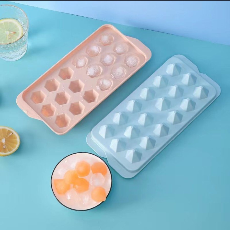 Cetakan Es Batu 18pcs Cetakan Pudding Cetakan Es Silicon Cetakan Serbaguna