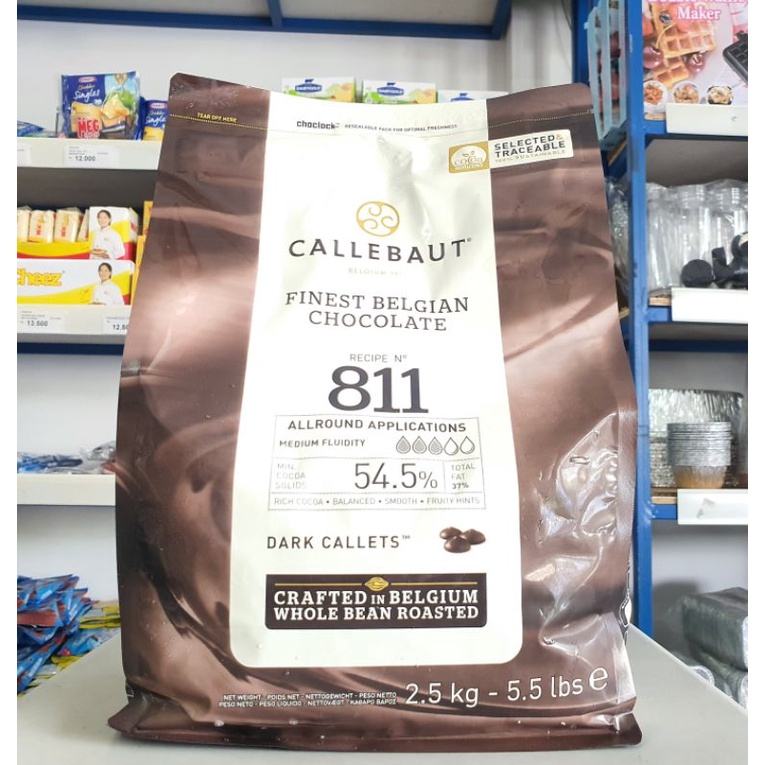 

Callebaut 811 2,5Kg / Coklat Converture 811 2,5Kg / Dark Coklat Converture 811 2,5Kg