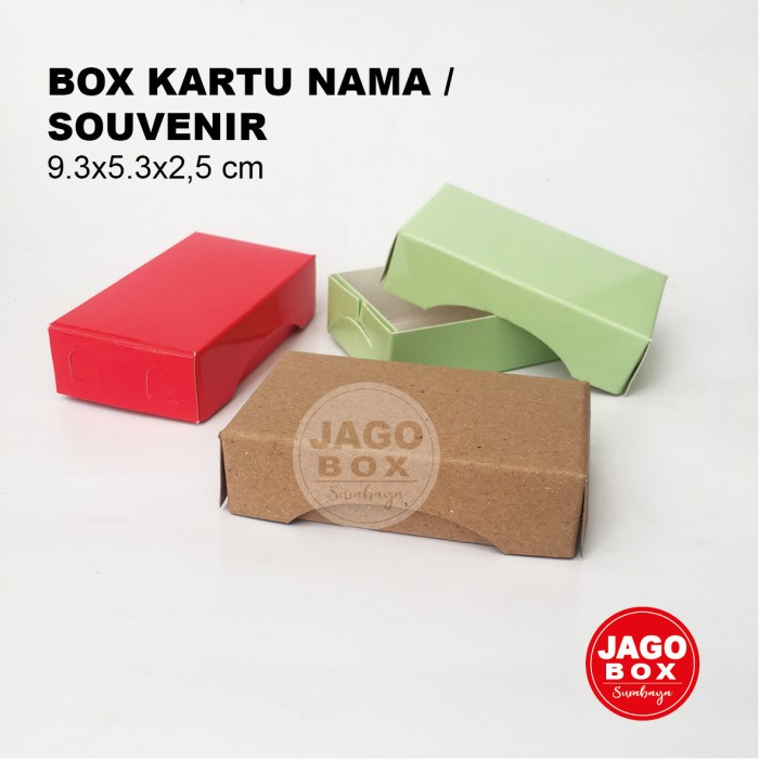 

Box / Kotak Kartu Nama / Souvenir 9 x 5,3 x 2,5cm (box saja)