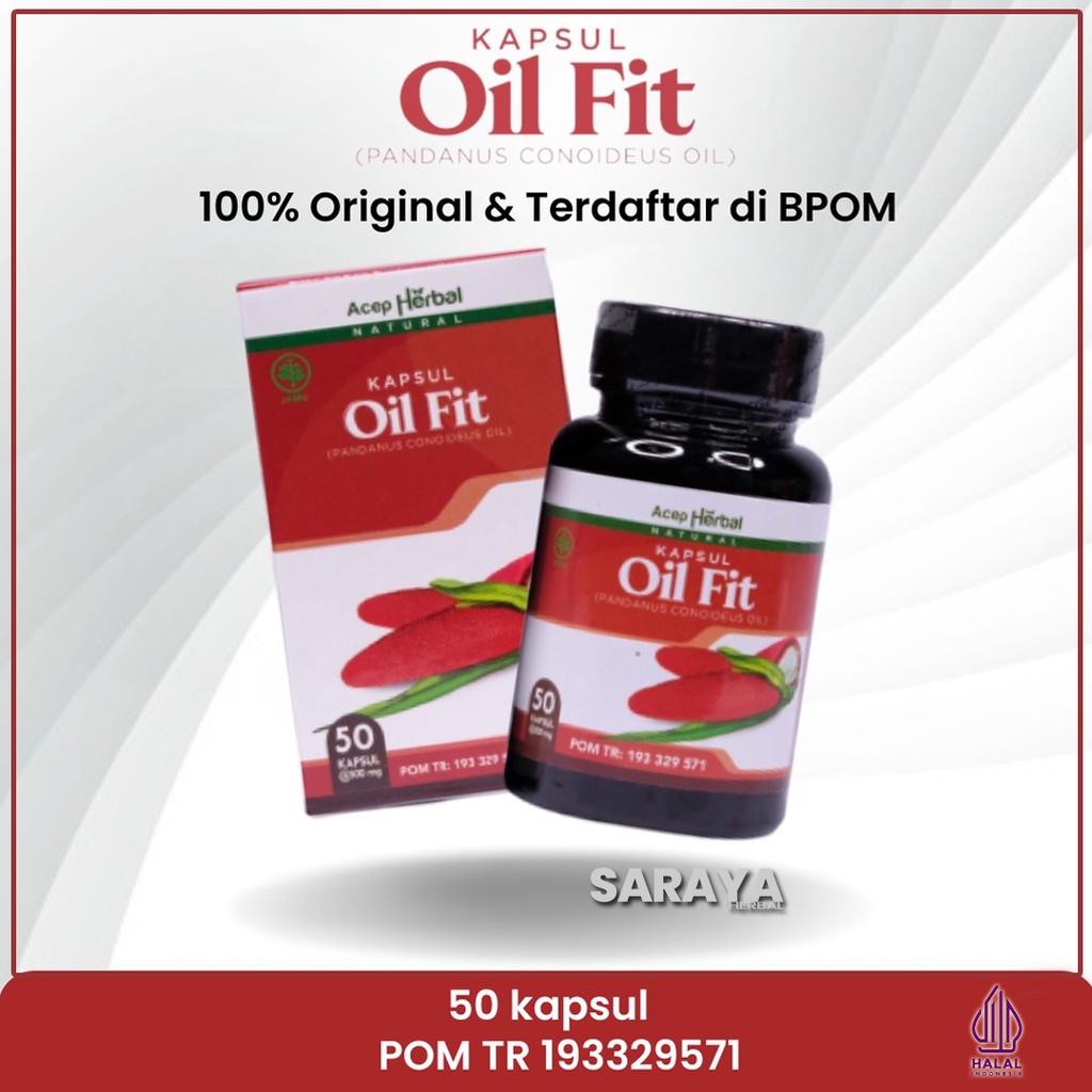 OILFIT KAPSUL Ekstrak Buah Merah Papua Asli,  Obat Oil Fit Original