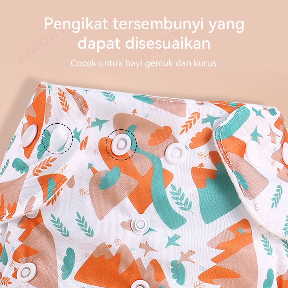 AIKOKY Training Pants Anak Bayi Waterproof/Popok Kain Bayi Kancing Cuci Ulang