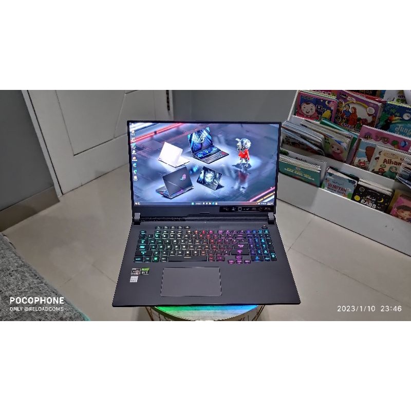 ASUS ROG STRIX G17 G713RM RYZEN 7 6800H RTX 3060 16GB DDR5 512GB 360HZ ISTIMEWA RESMI