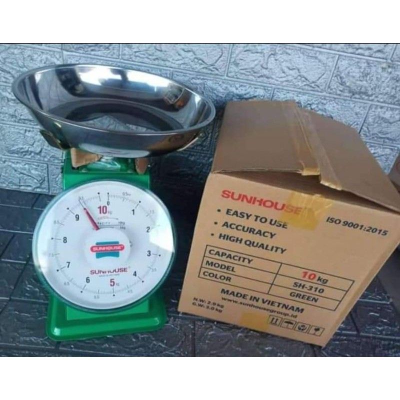Timbangan Vietnam 10 kg Hijau Besi Sunhouse Dial Spring Scale SH-310 Bukan Nhon Hoa