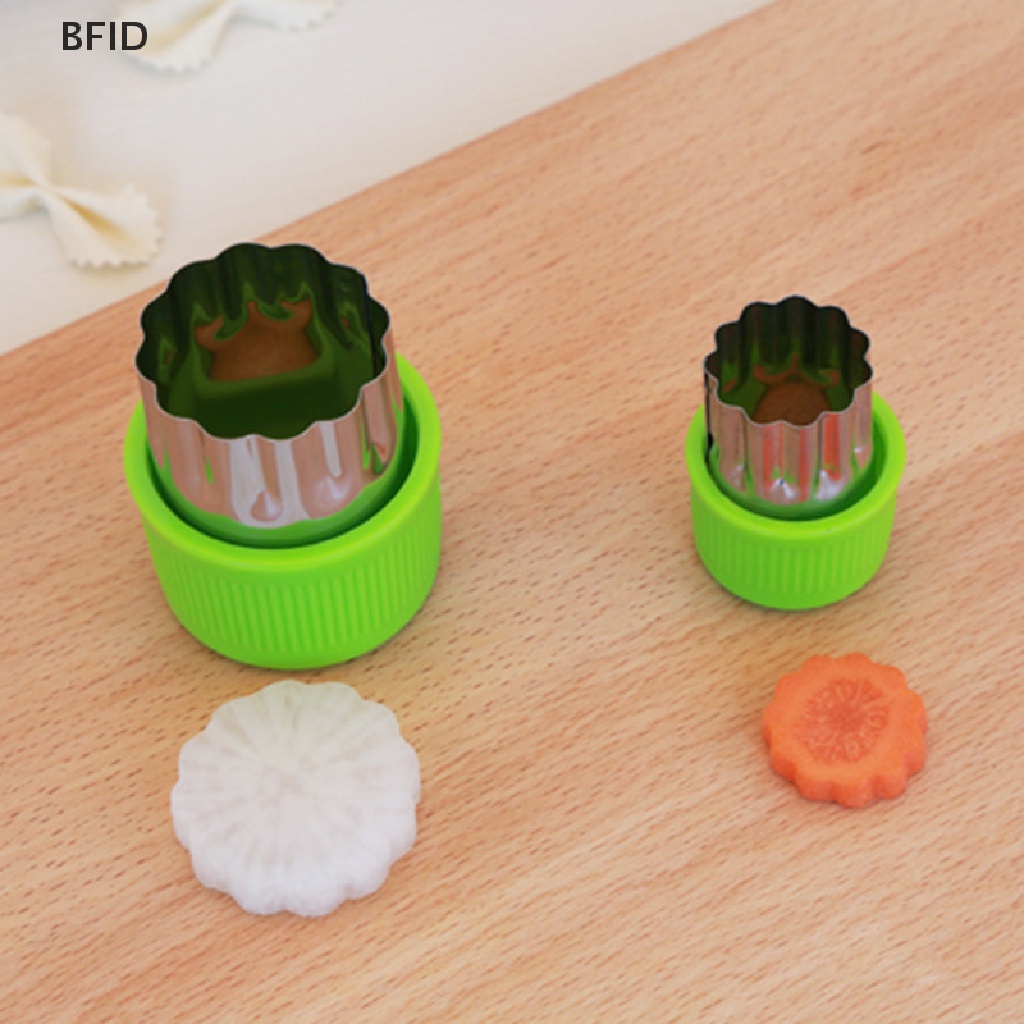 [BFID] 9pcs Cetakan Pring Biskuit Stainless Steel Cetakan Embos Bentuk Buah Sayur [ID]