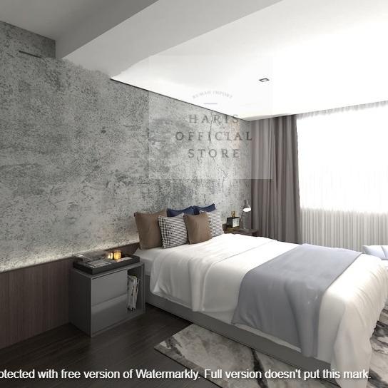 New Products  WALLPAPER STIKER DINDING POLOS ABU SEMEN 45CM X 10M ✰jlg❀