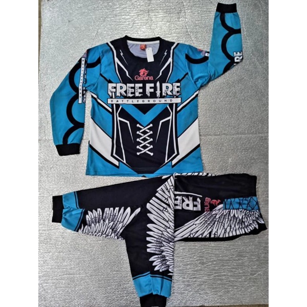 SANDISEAN SETELAN ANGEL FF ANAK LAKI LAKI LENGAN PANJANG  SETELAN FREEFIRE ANAK LAKI LAKI PANJANG  S