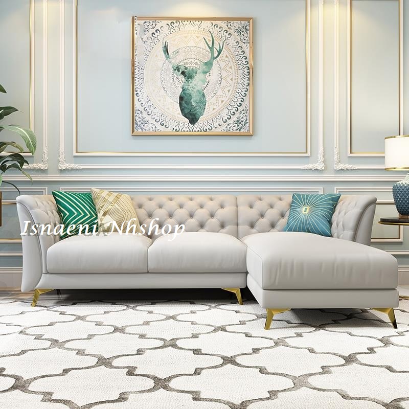 Modern Leather Sofa Ruang tamu Minimalis/Sofa Kantor Hotel Studio Salon Berkualitas BERGARANSI