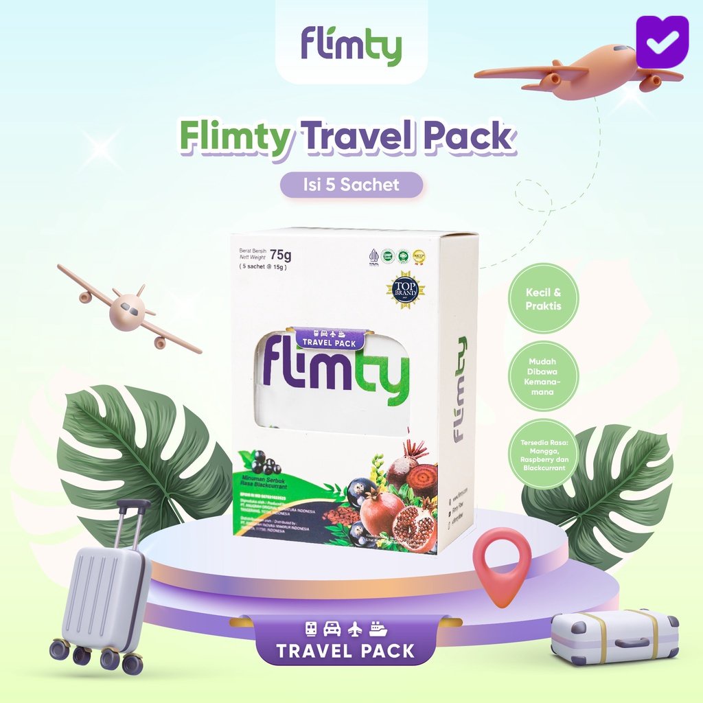 Flimty Fiber Travel Pack (5 sachet) Cobain Dulu! SURABAYA