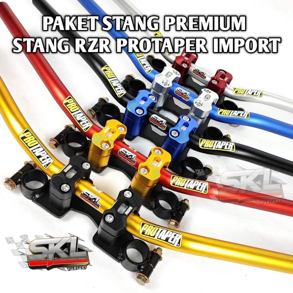 Stang CNC Rzr Sonic dan Satria Fu plus Dudukan Stang Sonic Satria Fu Raiser Stang Rzr Satria Fu Sonic Road Race Balap harian touring