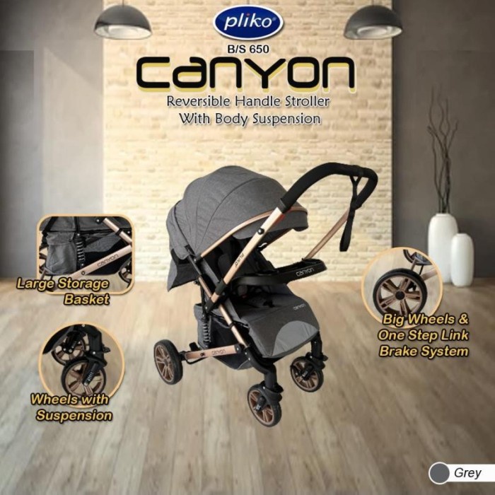 Alas Baby Stroller Pliko Bs 650 Canyon / Kereta Dorong Bayi