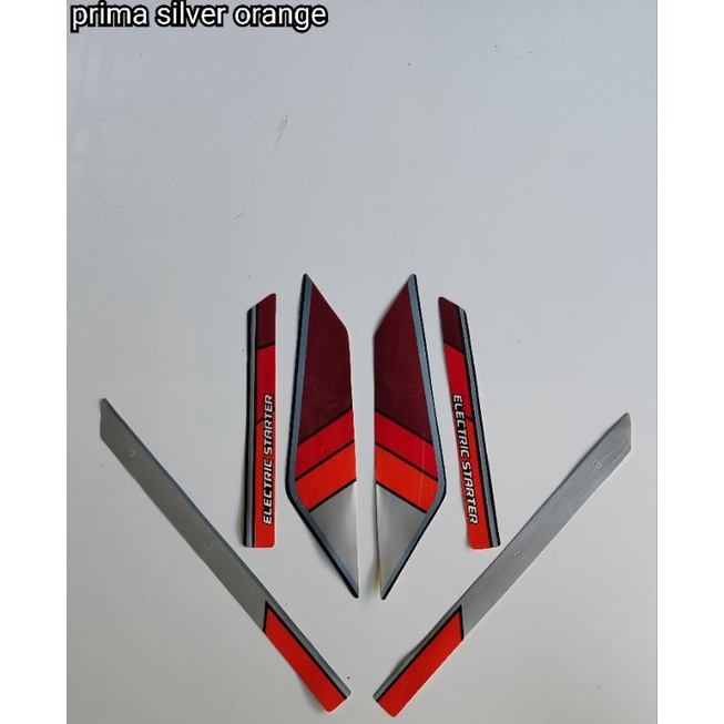 STRIPING ORI STICKER LIST BODY HONDA ASTREA PRIMA Th 1991)Silver Oren