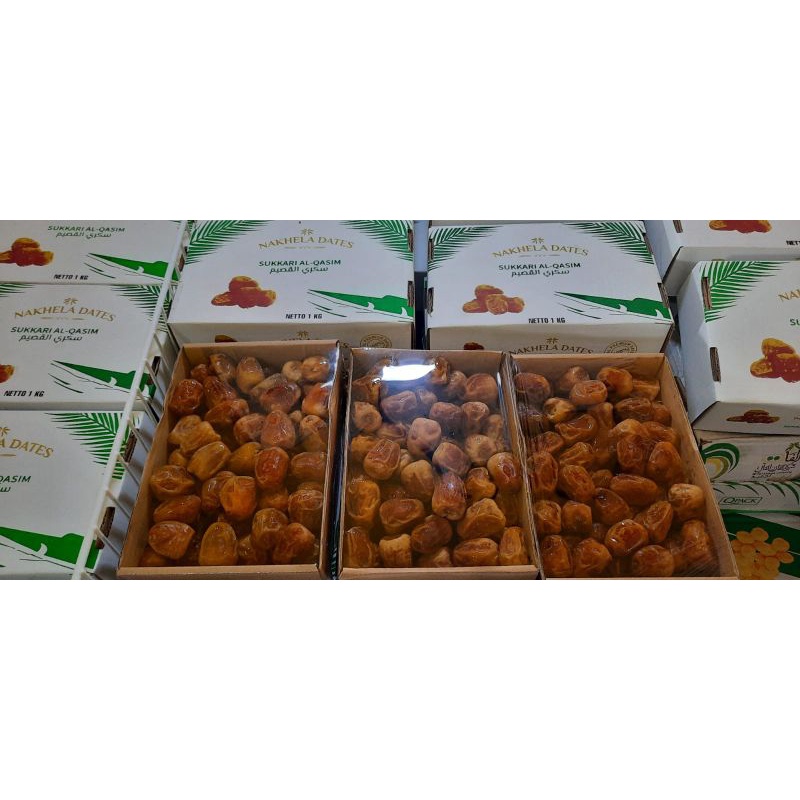 

Kurma Sukkari alQosim premium Nakhela Eksklusif Dates 500gram 850gram 1000gram