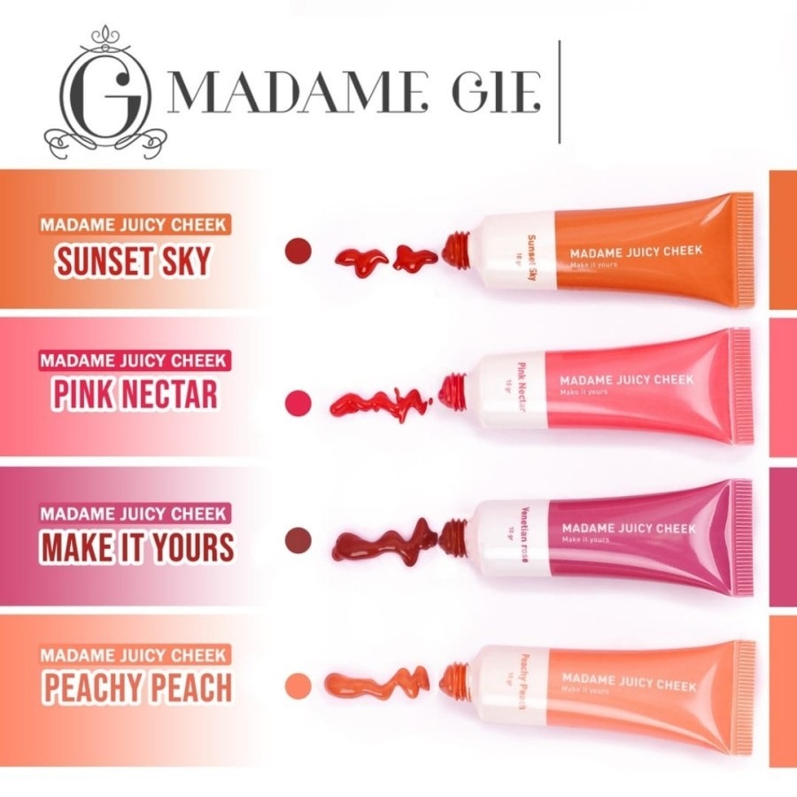 MADAME GIE JUICY CHEECK BLUSH ON CREAM 10GR ORIGINAL - BLUSH ON CREAM