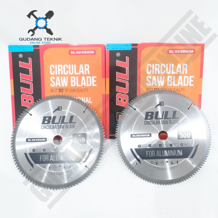 Mata Pisau ALUMINIUM 12&quot; Circular Saw 30mm 100T 120T BULL / Mata Gergaji Circle 12 Inch 100T 120T Circular Saw Blade BULL