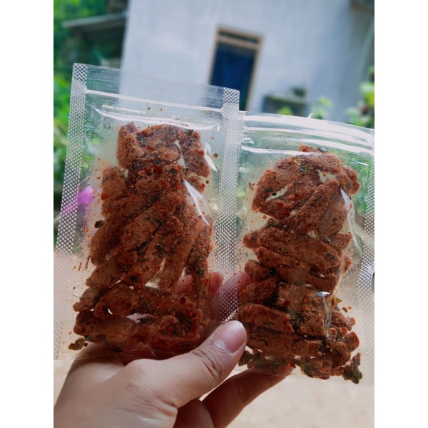 

basreng pedas daun jeruk dan original asin gurih