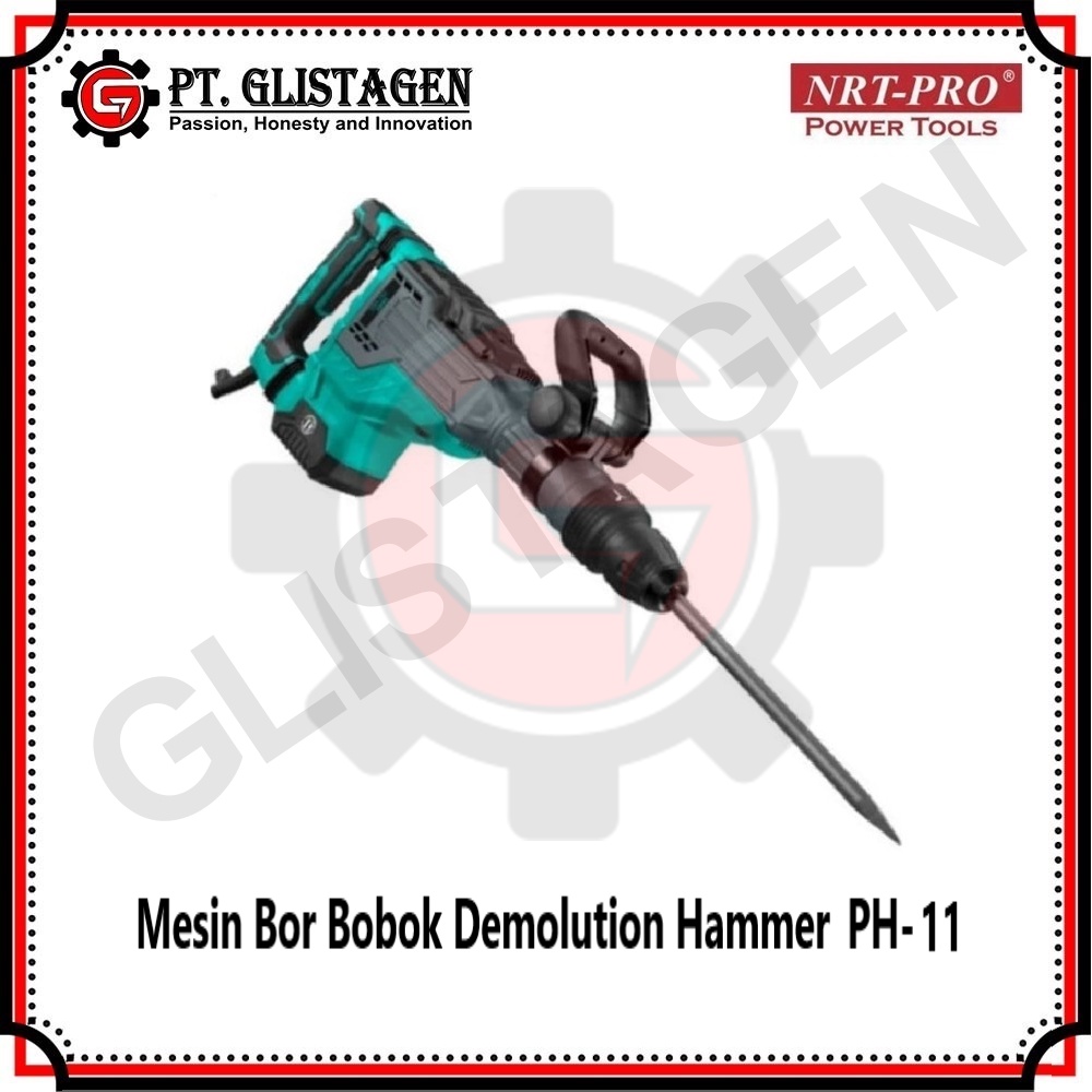 NRT-PRO PH11HD Mesin Bor Bobok Beton Jack Hammer Demolition Breaker